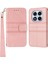 Xiaomi Redmi Note 14 Pro+ 5g Kılıf Cüzdan Skin-Touch Deri Baskılı Telefon Kapağı-Pembe (Yurt Dışından) 1