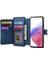 Caseneo Mw-02 Telefon Kılıfı Xiaomi Redmi Için 14C 4G/14R 5g/poco C75 4g Ayrılabilir Manyetik Deri Çevirme Telefon Kapağı-Koyu Mavi (Yurt Dışından) 2