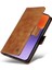 Xiaomi 15 Kılıf Yan Toka Pu Deri Telefon Kapağı Litchi Doku-Kahverengi Için (Yurt Dışından) 5
