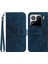 Xiaomi 15 Kılıf Ayçiçeği Baskılı Deri Cüzdan Telefon Kılıfı Bilek Askılı-Koyu Mavi (Yurt Dışından) 1