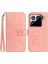 Xiaomi 15 Kılıf Ayçiçeği Baskılı Deri Cüzdan Telefon Kılıfı Bilek Askılı-Pembe (Yurt Dışından) 1