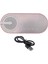 Dijital Saat, Dijital Saatli Taşınabilir Bluetooth Hoparlör Renkli Gece Lambası Çift Alarm Aynalı Subwoofer Pembe, Pembe (Yurt Dışından) 2