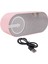 Dijital Saat, Dijital Saatli Taşınabilir Bluetooth Hoparlör Renkli Gece Lambası Çift Alarm Aynalı Subwoofer Pembe, Pembe (Yurt Dışından) 3