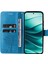 Kt Baskı Çiçek Serisi-3 Xiaomi Redmi Için Not 14 Pro+ 5g / Not 14 Pro 5g Kılıf Kedi Ağacı Desen Flip Deri Telefon Kapağı-Mavi (Yurt Dışından) 3