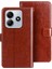Xiaomi Redmi Note 14 5g/14 4g Crazy Horse Dokulu Deri Telefon Kapağı-Kahverengi (Yurt Dışından) 1