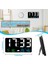 Saat, Dijital Duvar Saati Büyük Ekran, 25CM USB LED Saatler Hava Istasyonuyla Yatak Odası Için Alarm, Siyah (Yurt Dışından) 2