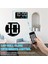 Saat, Dijital Duvar Saati Büyük Ekran, 25CM USB LED Saatler Hava Istasyonuyla Yatak Odası Için Alarm, Siyah (Yurt Dışından) 4