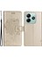 Kt Baskı Çiçek Serisi-3 Xiaomi Redmi Için Not 14 5g Kılıf Kedi Ağacı Desen Çevirme Deri Telefon Kapağı-Altın (Yurt Dışından) 1