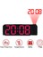Çalar Saat, 180° Dönebilen Projeksiyonlu Çalar Saat 12/24H LED Dijital USB Şarjlı Tavan Projektörü (Kırmızı), Gösterildiği Gibi (Yurt Dışından) 2