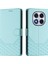 Xiaomi Redmi Için Not 14 Pro + 5g/xiaomi Redmi Not 14 Pro 5g Kılıf Baskılı Petek Rfıd Engelleme Deri Telefon Kılıfı Kayış-Nane Yeşili (Yurt Dışından) 5