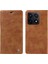 Xiaomi 14T Kılıf Cüzdan Litchi Tahıl Deri Telefon Kapağı Manyetik Otomatik Emilmiş-Kahverengi Için (Yurt Dışından) 1