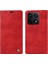 Xiaomi 14T Kılıf Cüzdan Litchi Tahıl Deri Telefon Kapağı Manyetik Otomatik Emilmiş-Kırmızı (Yurt Dışından) 1