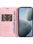 Xiaomi 14T Kılıf Cüzdan Litchi Tahıl Deri Telefon Kapağı Manyetik Otomatik Emilmiş-Pembe Için (Yurt Dışından) 2