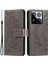 Xiaomi 15 Pro Kılıf Baskılı Totem Pu Deri Cüzdan Telefon Kapağı-Gri (Yurt Dışından) 1