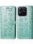 Xiaomi Redmi Note 14 5g Kılıf Deri Cüzdan Çevirme Telefon Kapağı Sevimli Kedi Köpek Desen-Yeşil (Yurt Dışından) 1