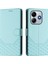 Xiaomi Redmi Için Not 14 5g Kılıf Baskılı Petek Rfıd Engelleme Deri Telefon Kılıfı Kayış-Nane Yeşili (Yurt Dışından) 5