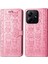 Xiaomi Redmi Note 14 5g Kılıf Deri Cüzdan Çevirme Telefon Kapağı Sevimli Kedi Köpek Desen-Pembe (Yurt Dışından) 1