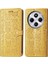 Xiaomi Redmi Için 14C 4G/14R 5g/poco C75 4g Cüzdan Çevirme Telefon Kapağı Sevimli Kedi Köpek Desen-Sarı (Yurt Dışından) 1