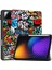 Xiaomi Pad 7 Pro / Pad 7 Desen Baskı Üç Katlı Deri + Kalem Tutucu-Graffiti ile Tpu Kapak Için (Yurt Dışından) 1