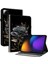 Xiaomi Pad 7 Pro / Pad 7 Desenli Baskılı Kart Yuvalı Tablet Kılıfı-Siyah Gül (Yurt Dışından) 1