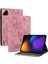 Xiaomi Pad 7 Pro / Pad 7 Kılıf Kart Tutucu Çizilmez Deri Kapak Gül Çiçek Baskı-Pembe (Yurt Dışından) 1