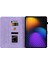 Xiaomi Pad 7 Pro / Pad 7 Kılıf Zambak Çiçeği Künye Kart Yuvaları Deri Tablet Kapağı-Mor Için (Yurt Dışından) 2