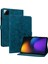 Xiaomi Pad 7 Pro / Pad 7 Kılıf Zambak Çiçeği Künye Kart Yuvaları Deri Tablet Kapak-Mavi Için (Yurt Dışından) 1