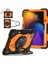 Xiaomi Pad 7 Pro / Pad 7 Kılıf Silikon+Pc Tablet Kılıfı-Siyah / Turuncu (Yurt Dışından) 1