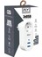3400-01 Akım Korumalı 1xPriz 2xUsb 1xUsb Type-C Soket 2.1A 1