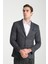 Aimame Erkek Koyu Lacivert Mono Yaka Örme Esnek Likralı Kumaş Blazer Ceket 1