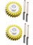 2x W10112253 Mikser Sonsuz Dişli W10380496 Kitchenaid 5K45SS 5K5SS Mikserler Için Karbon Fırçalar Parçaları Değiştirin 4162897 (Yurt Dışından) 5