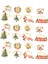 24X Noel Peçete Halkaları Peçete Tutucu Halkaları Tatil Noel Masa Dekorasyonu Için Elk Peçete Tokası (Yurt Dışından) 1