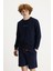 Bisiklet Yaka Nakışlı Pamuklu Sweatshirt 3