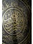 Home Islami Tablo Yuvarlak 50 cm Ayetel Kürsi Yazılı Önü Cam Dini Motif Desenli Ahşap Görünümlü Dayanıklı Gold Çerçeve 4