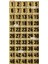 Kapı, Masa, Dolap Numarası Metal 1-50 Arası Sıralı 5x5 cm Arkası Yapışkanlı Gold Renk 004 1