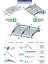 Plastik Ayak 6mm Levhalı Pratik Sundurma Kanopi 100 x 360 cm Antrasit Gri 5