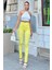 Sarı Yüksek Bel Skinny Jean Pantolon 2