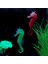 Kırmızı Stil S Beden Çevresel Aydınlatmalı Denizatı Hippocampus Akvaryum Silikon Balık Tankı Dekorasyon Pet Süsü (Yurt Dışından) 2