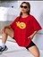 Emoji Baskılı Oversize Ünisex T-Shirt Salaş Boyfirend 1
