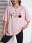 Kedi Halleri Baskılı Kadın Oversize Salas T-Shirt Boyfriend 2