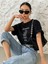 Oversize T-Shirt Optımıstıc Baskılı 2