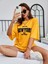 New York 1968 Baskılı Kadın Oversize Salas T-Shirt Boyfriend 1