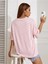 Be A Kind Human Baskılı Kadın Oversize Gri Salas T-Shirt Boyfriend 4