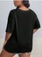 Kadın Baskılı Kadın Oversize V Yaka T-Shirt Salaş 2