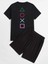 Unisex Siyah Playstation Oversize T-Shirt Şort ve Kombin 1