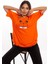 Garfield Baskılı Turuncu Oversize Tshirt 1