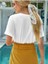 Kadın Oversize T-Shirt L' Amour Baskılı 4
