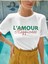 Kadın Oversize T-Shirt L' Amour Baskılı 5
