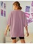 Ayıcık Baskılı Kadın Oversize Salas T-Shirt Boyfriend 2