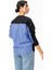 6040 Arka Garnili Kadın Sweatshirt Siyah 5